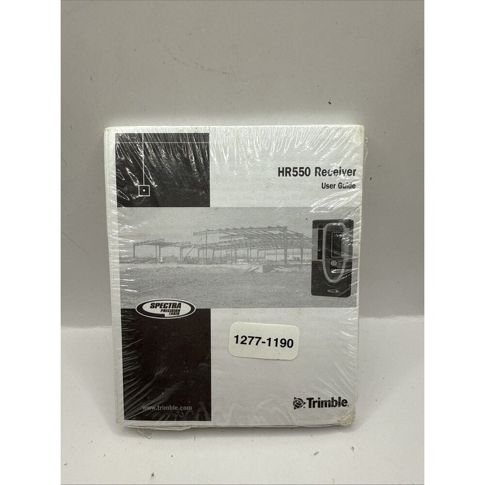 Trimble Spectra Precision Laser Receiver HR550 User Guide All Languages